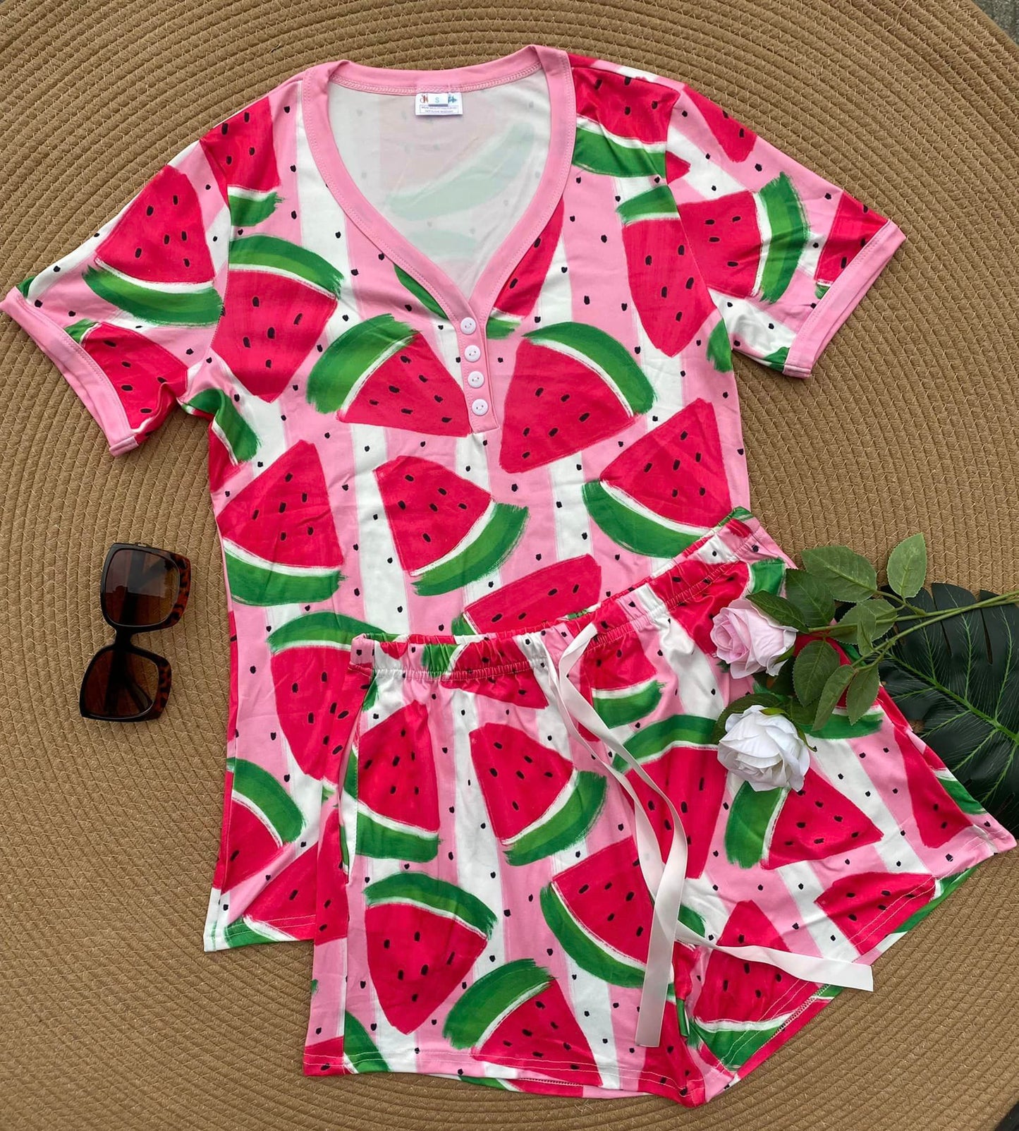 PREORDER: Short Sleeve Pajama Set in Assorted Prints