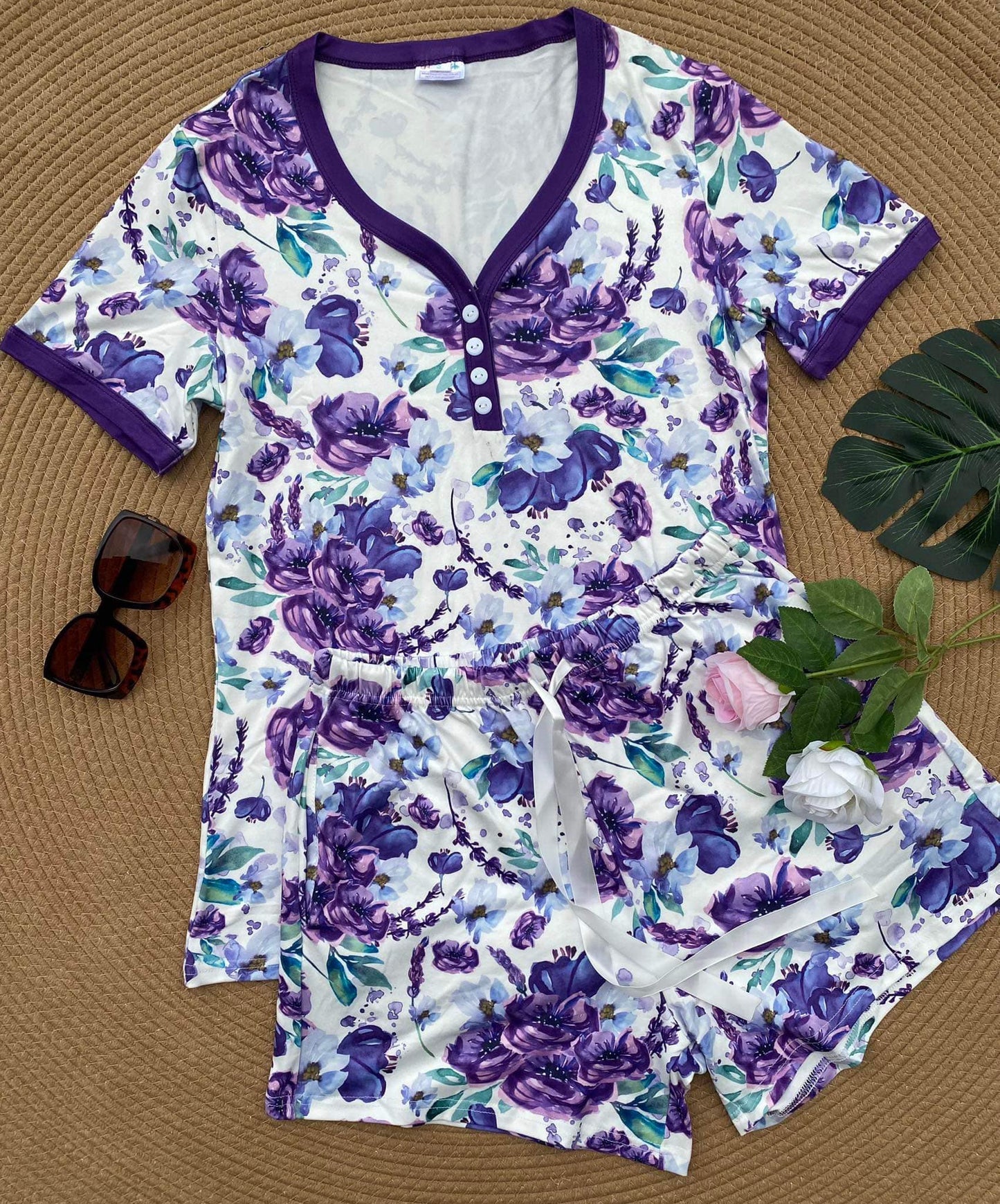 PREORDER: Short Sleeve Pajama Set in Assorted Prints