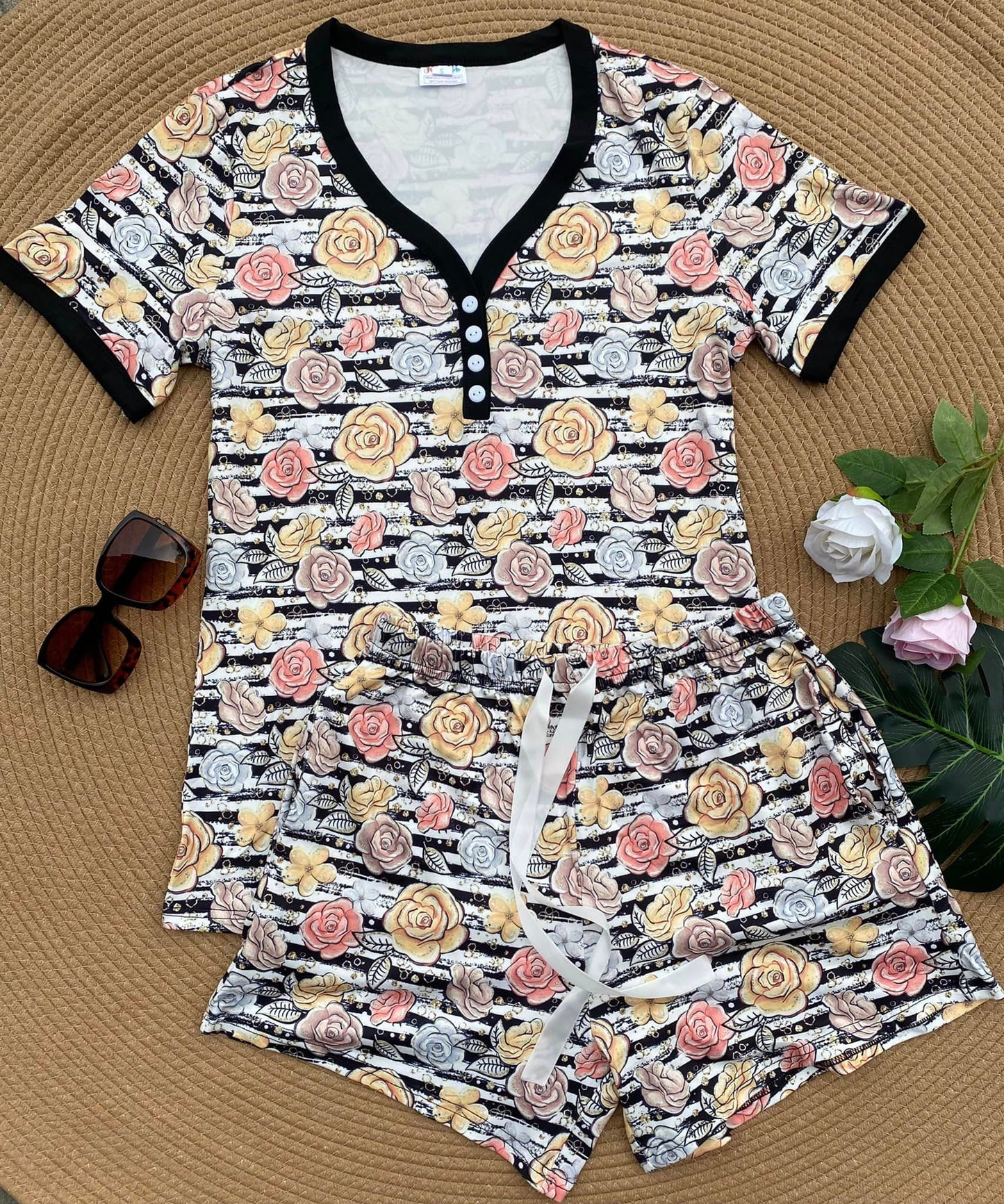 PREORDER: Short Sleeve Pajama Set in Assorted Prints